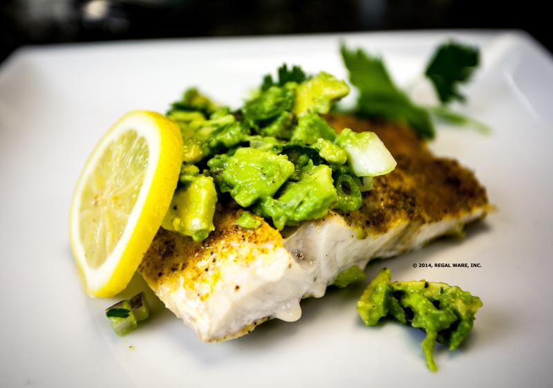 Sea Bass With Avocado Salsa Saladmaster Recipes